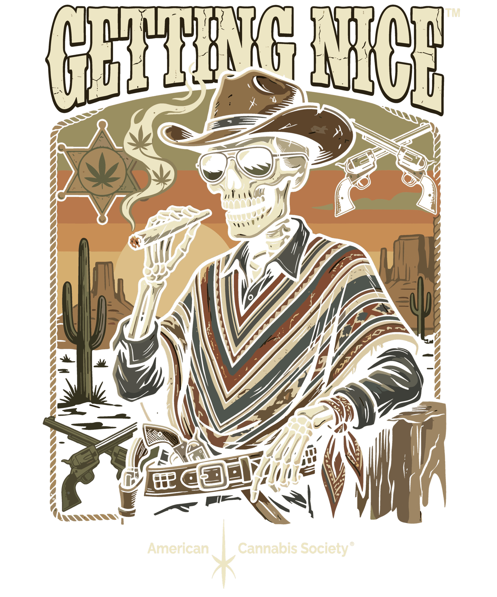 Getting Nice cowboy skeleton smoking a joint at a GreenRX dispensary near Reedsburg down HWY 12 in Sauk City Wisconsin