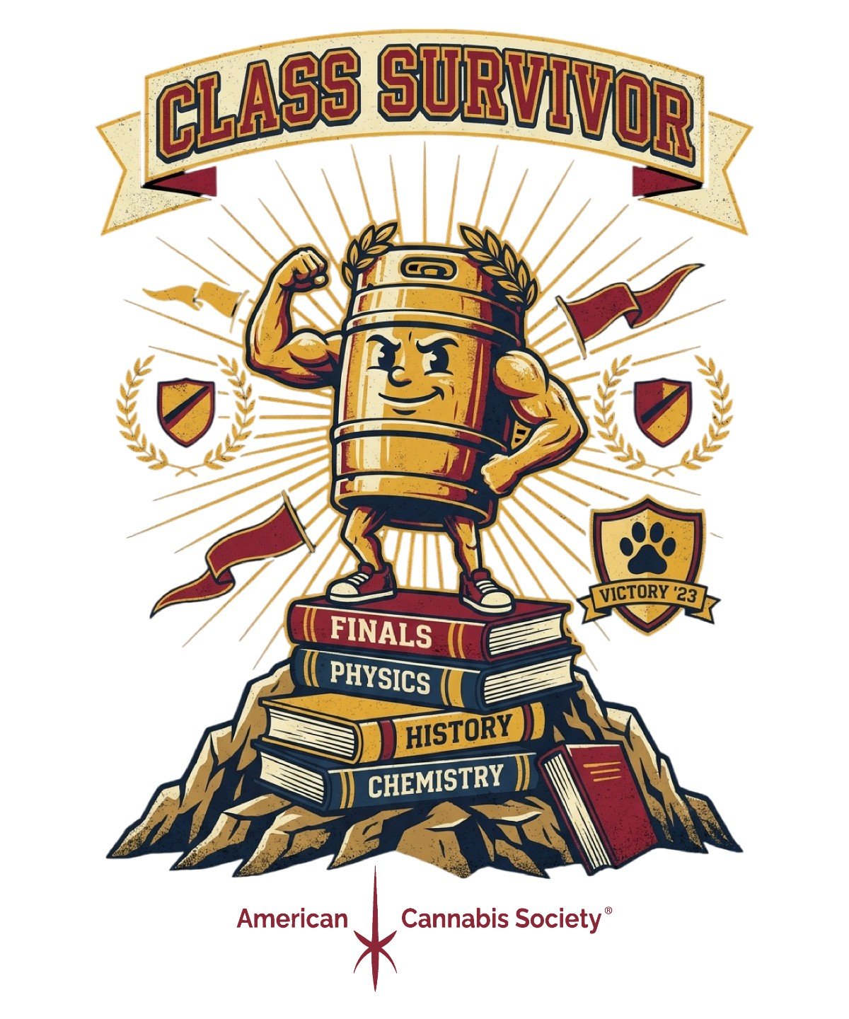 Class Survivor artwork by American Cannabis Society, in stock at GreenRX dispensary near Reedsburg WI